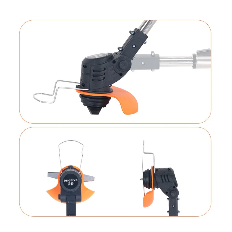 Elektrischer Handrasenmäher, wiederaufladbarer Rasenmäher, tragbarer Rasenmäher mit Lithiumbatterie