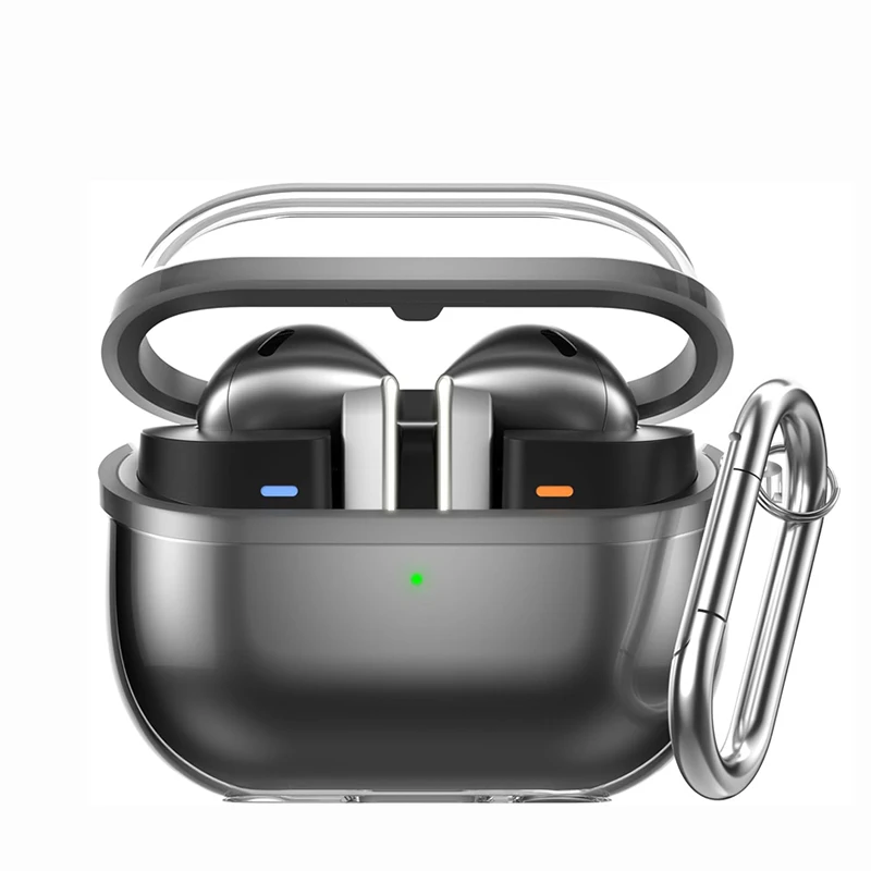 Clear Soft Case For Samsung Galaxy Buds 3/3 Pro Shockproof Transparent Earphone Charging Box Cover For Samsung Buds 3 Coque