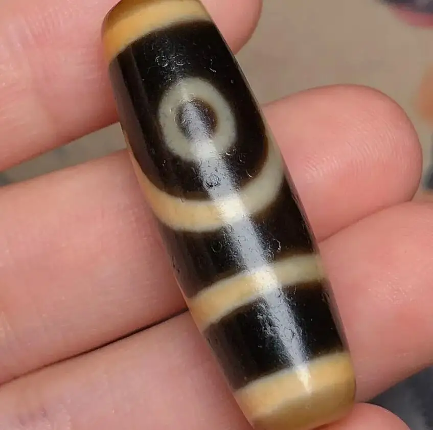 Himalayan Tibetan DZI Beads Old Agate 2 Eye Totem Amulet Bead Pendant