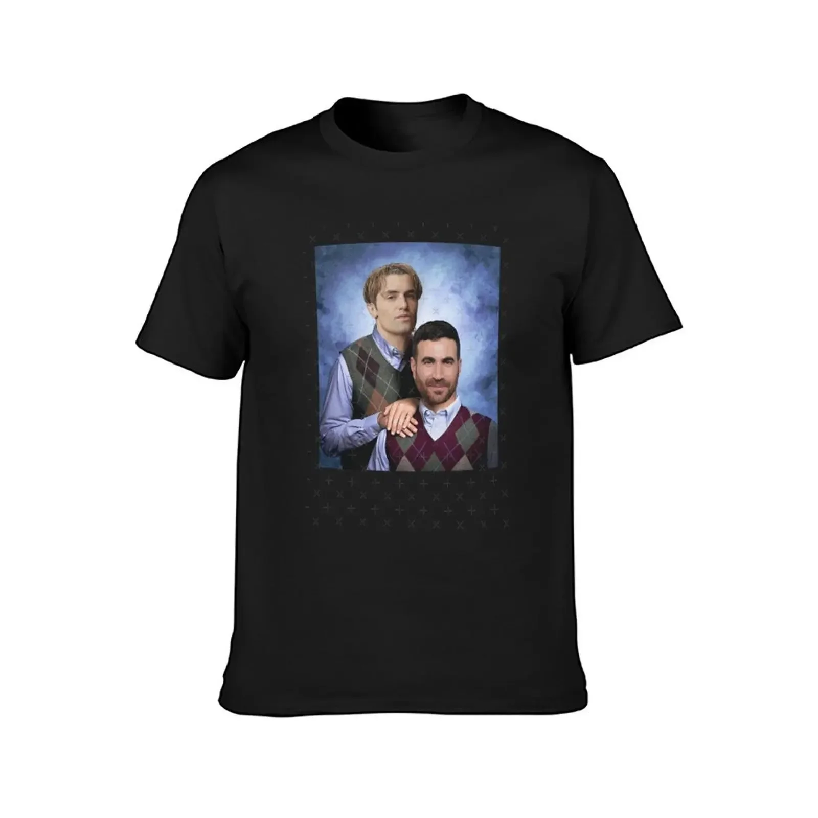 Brothers Pose Jamie Kent Step Tartt and Roy T-Shirt plain for a boy designer shirts T-shirt men