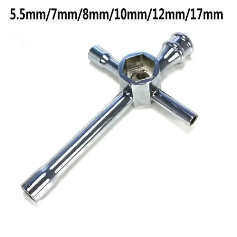 

5.5mm 7mm 8mm 10mm 17mm Large Wrench Hex Socket Repairing Tools for 1/10 Nitro Electronic HSP RC Truck Buggy on-road Car 80129