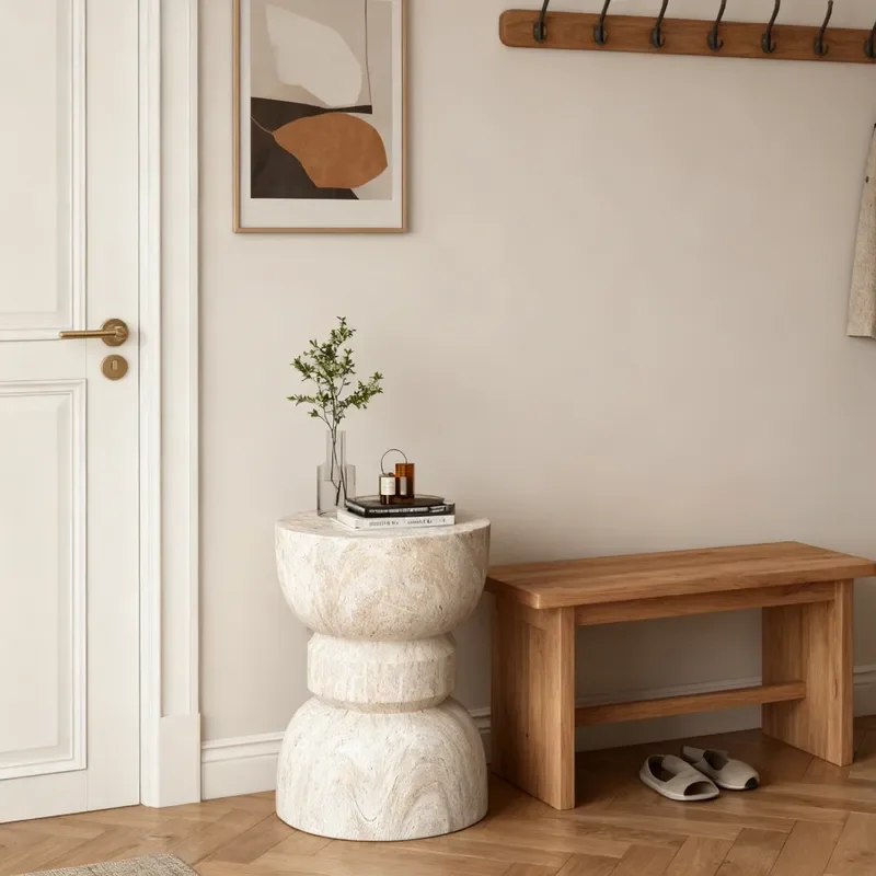 Nordic Simple Design Home Side Table Bedside Table Household Chair Special Shaped Homestay Courtyard Several Households