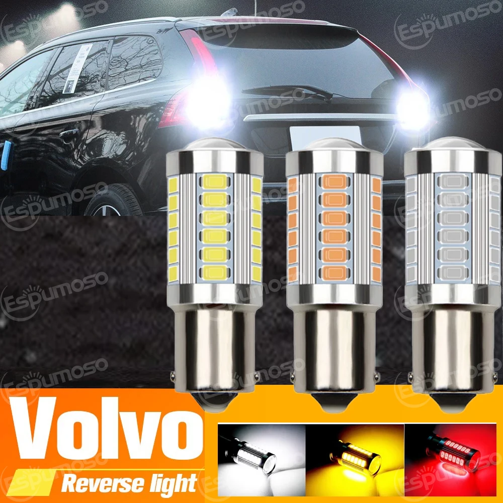 2pcs P21W 7506 BA15S LED Backup Light Blub Reverse Lamp Canbus For Volvo C30 C70 S40 S60 S70 S80 V40 V50 V60 V70 XC60 XC70 XC90