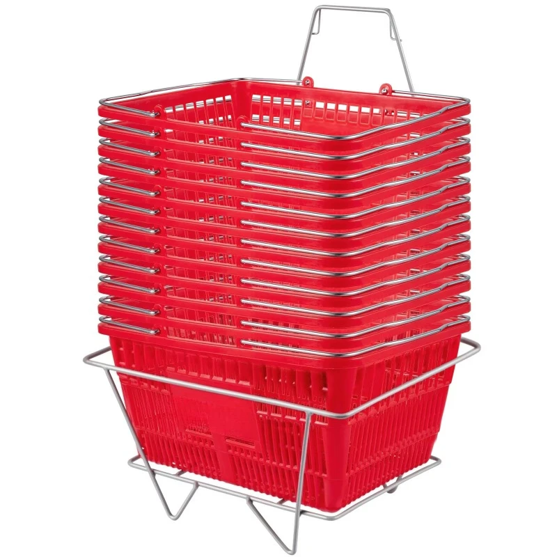 

Basket Set Bracket 16.9 inches long X 11.8 inches wide X 8.07 inches high Supermarket Retail Grocery Store Use Bracket 21