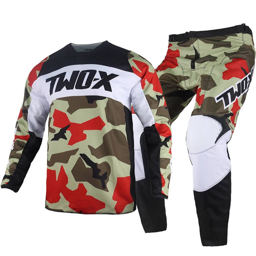 

Motocross Racing Gear Set 180 Bnkr MX ATV UTV Jersey Pants Combo Offroad Kits Moto Mens Suit