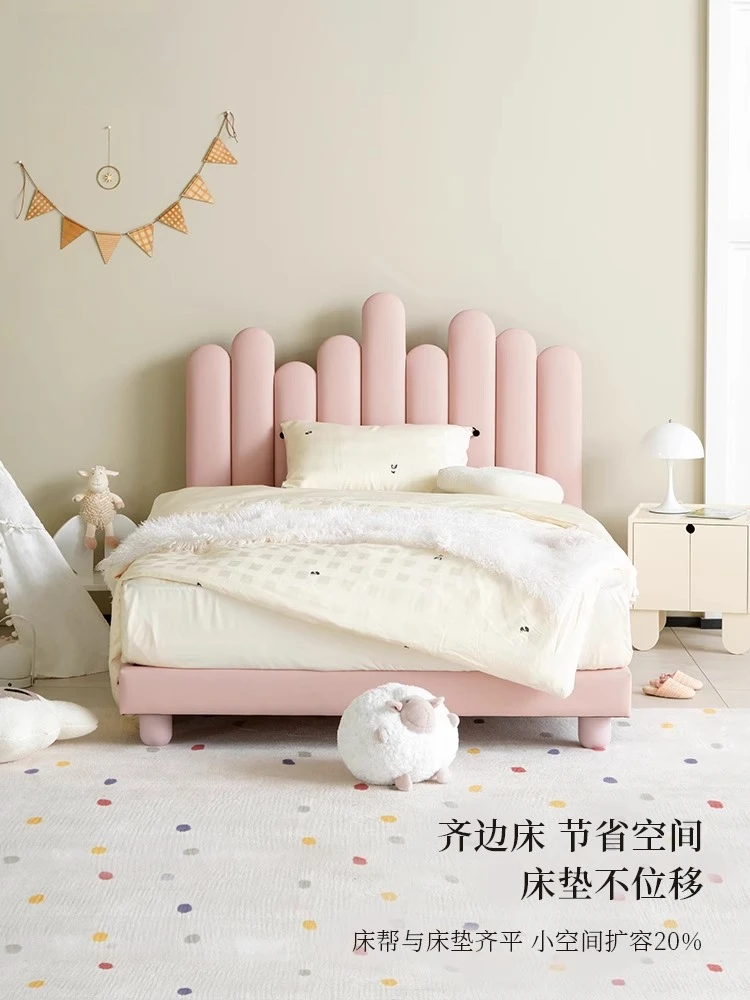 All solid wood  bed, environmentally friendly and safe, solid wood bed board, boys and girls bed second bedroom