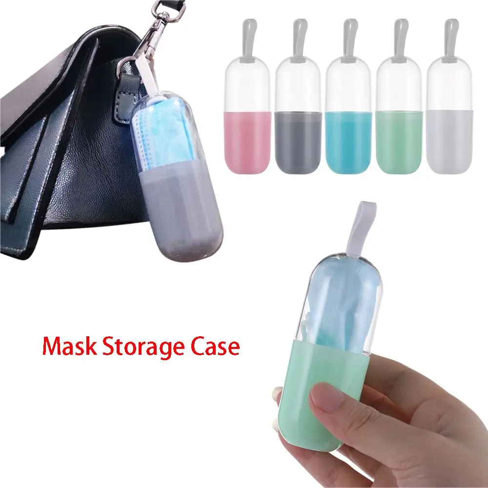 Convenient Container Travel Organizer Face Mask Capsule Mask Storage Case Storage Boxes Mask Holder