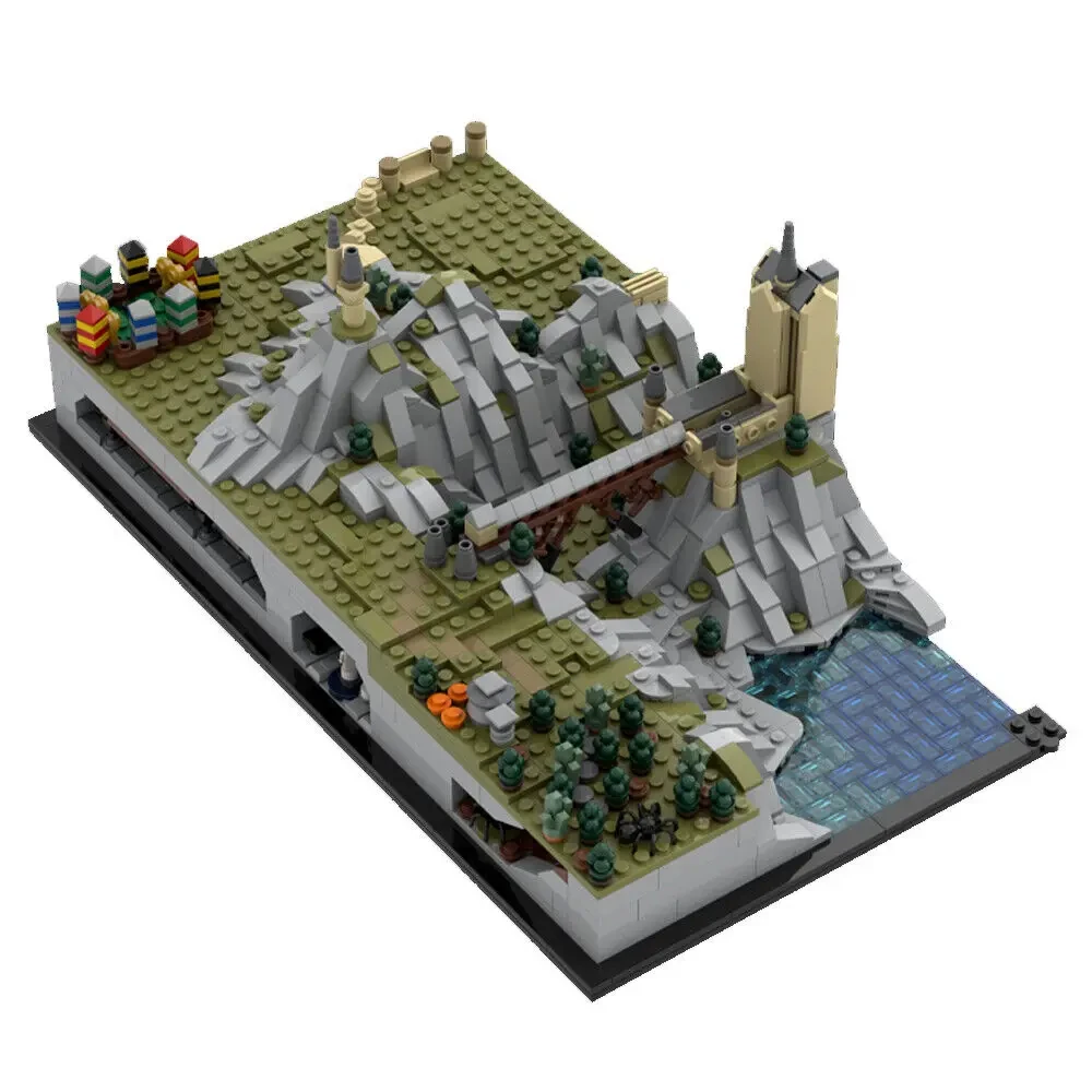 1438pcs Classic Movie Scene MOC Wizard Castle and Grounds Expansion Model Building Block DIY Assembly Bricks Toy For Children