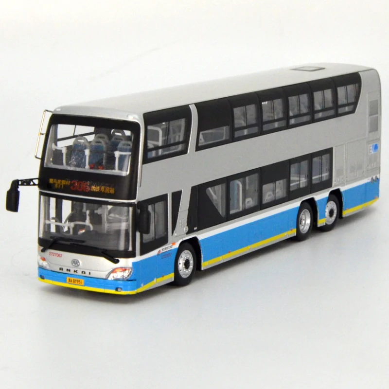 1:64 Beijing Public Transport Double-decker Bus Model Car All-alloy Collectible Car Model High-end Gift