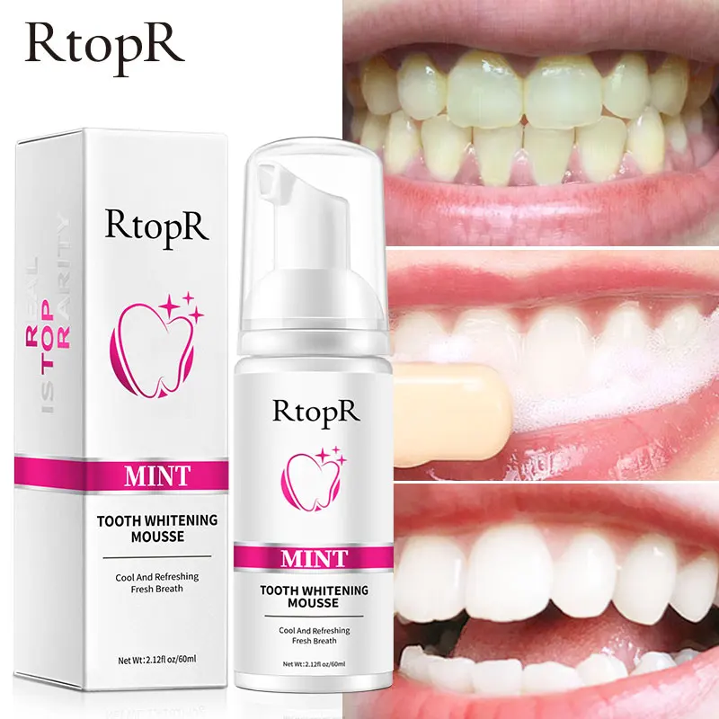 Mint Teeth Whitening Mousse Removal Macular Removal Smoke Stains Removal Dirt Brightening Clean Mouth Fresh Breath