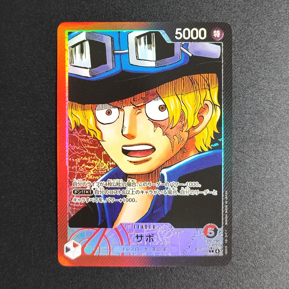 การ์ดสะสมอนิเมะญี่ปุ่นวันพีซ 5 ชิ้น OPCG ซาโบ้ โกลด์โรเจอร์ จิวเวลรี่ โบนนี่ พอร์ทกัส ดี เอซ มังกี้ ดี ลูฟี่ การ์ดเกม ของเล่น