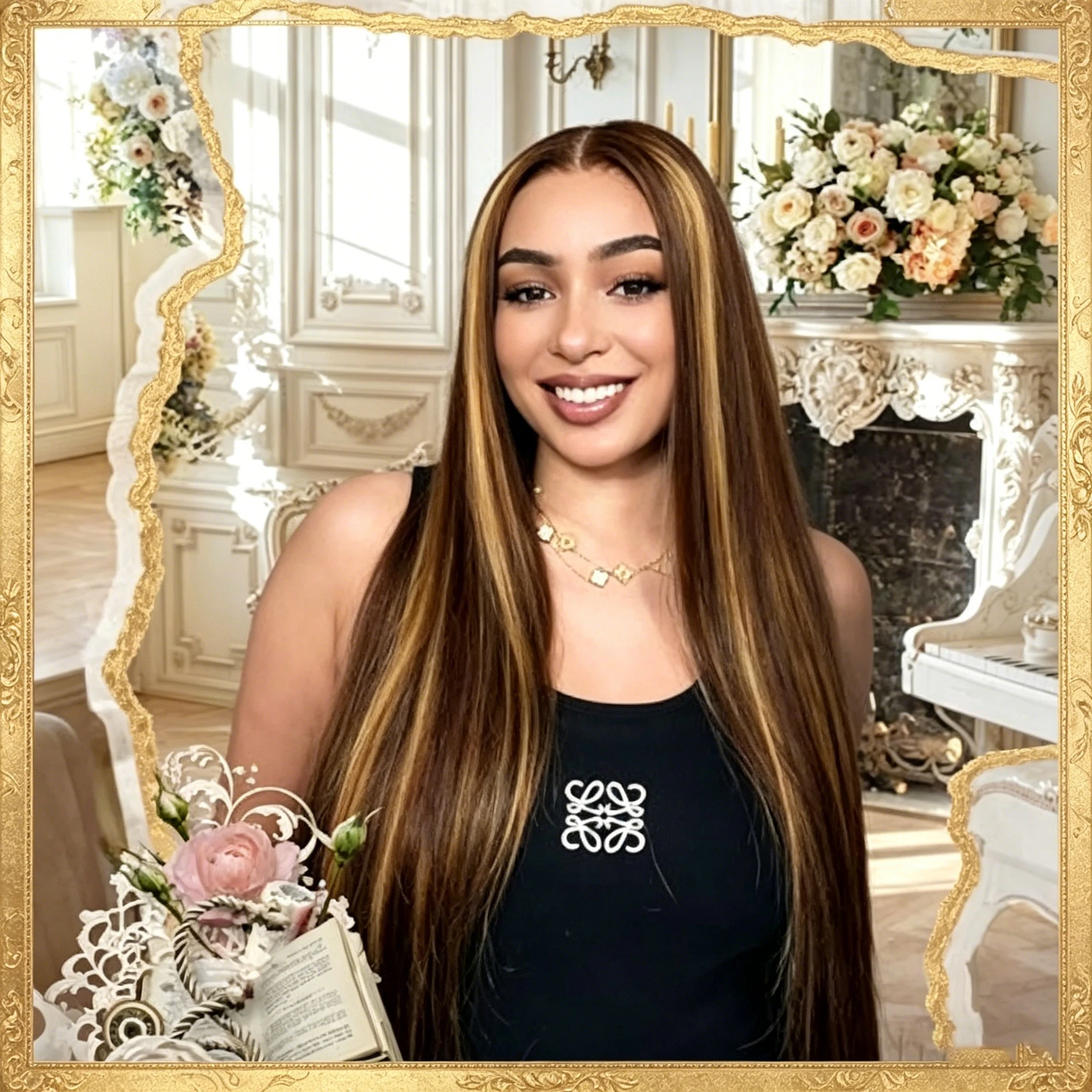 

3B 3C 28 Inch Ombre Lace Front Wig Human Hair 13x6 HD Straight Lace Front Wigs Pre Plucked 4/27 Highlight Lace Frontal Wig