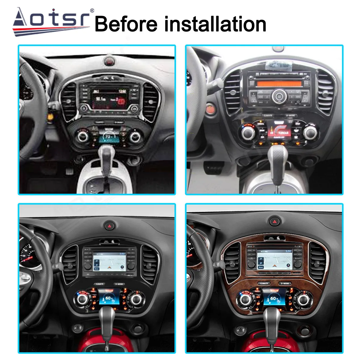 10.4 ''Qualcomm 8 core per Nissan JUKE 2010-2019 autoradio lettore multimediale Android 11 Auto GPS Navi Wireless Carplay Head Unit