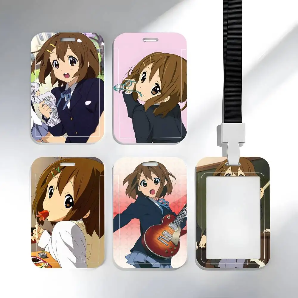 

1pc Anime K-ON ID Card Sleeve School Card Access ID Card Bus Meal Card Protective Sleeve Easy Push