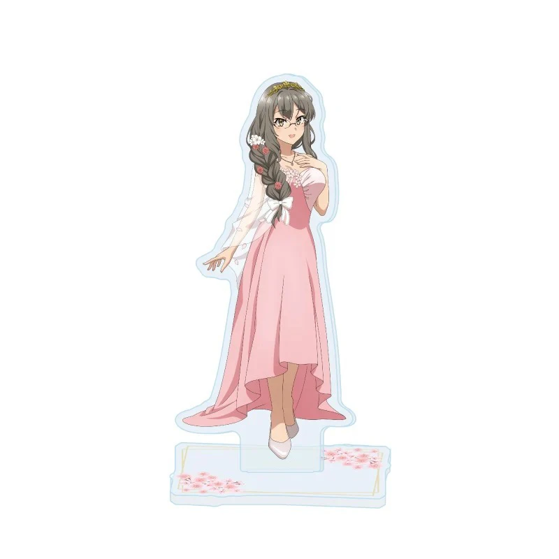 Anime Rascal Does Not Dream Acrylic Stand Figure Desktop Decoration Collectible Ornament Cartoon Character Model Gift Keychain