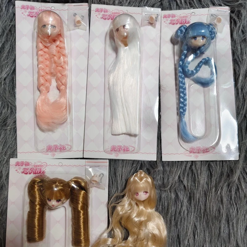 Lumiput E-Alike Series 1/8 Bjd Lumip Custom Bjd Doll Head Long Wavy Blonde Hair Scale Movable Doll Head Diy Figure Customization