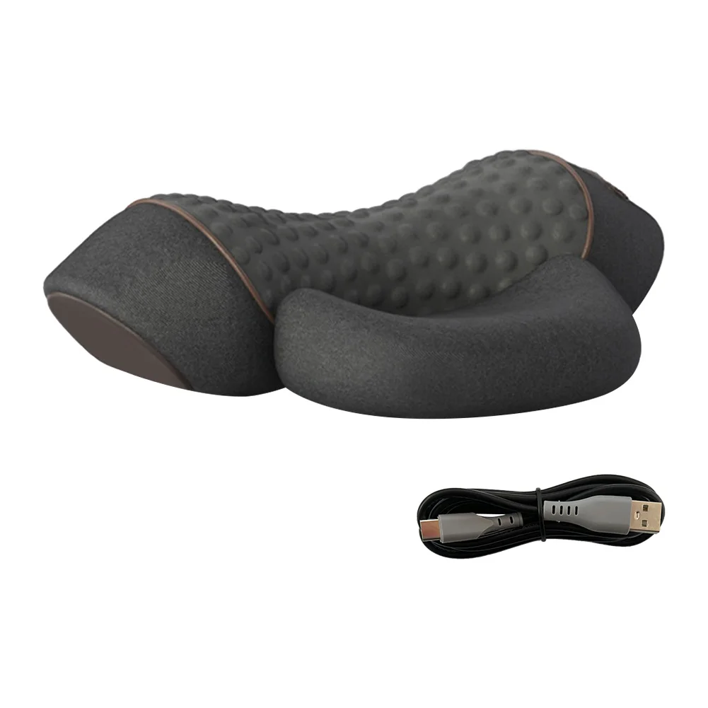 

Neck Massager Ergonomic Neck Massager Pillow Heat & Vibration Electric Neck Pillow Multi-Function for Neck Back Shoulder