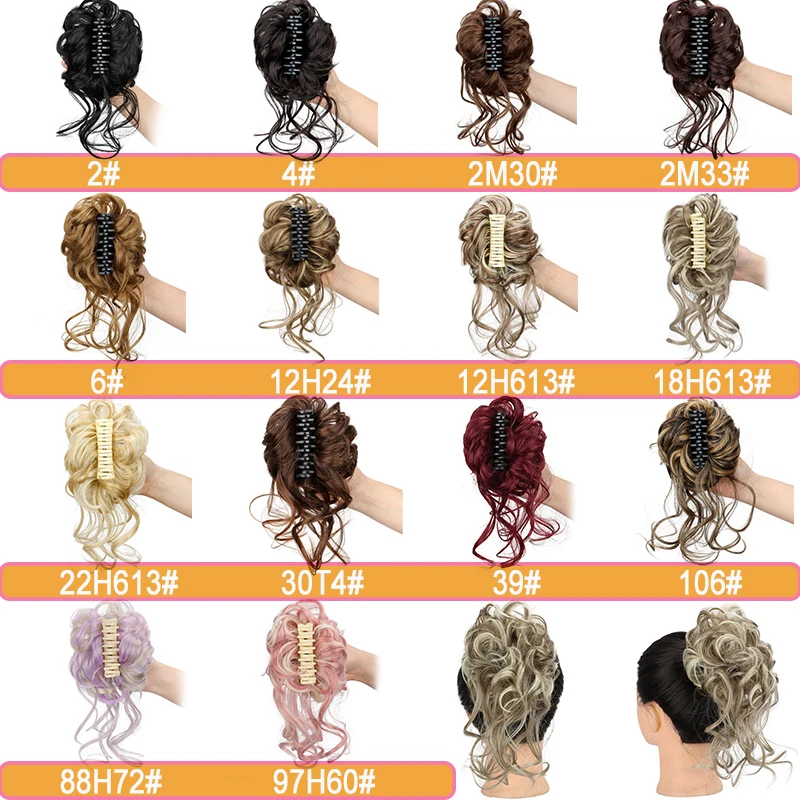 Messy Claw Clip Hair Bun Synth - Claw Clip Messy Bun Hair Piece recension och pris