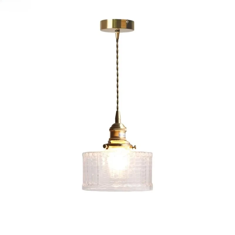 Modern Simple LED Hanging Lamp Circular Clear Glass Coffee Kitchen Room Decor Nordic Design Pendant Lights Pendelleuchte