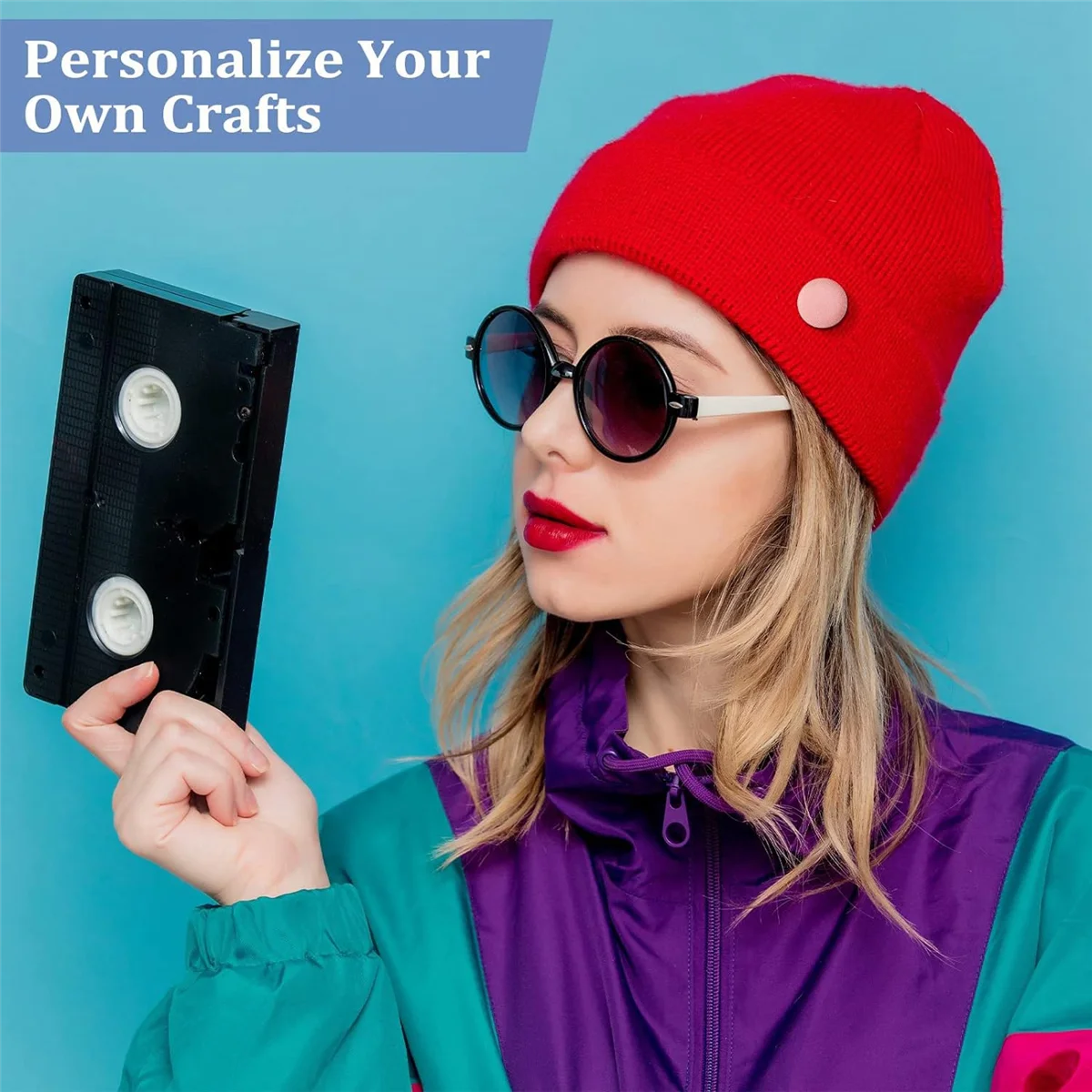 100 sets Cover Buttons Kit met gereedschap Maatknoppen om zelfbedekkende knoppen te bedekken DIY stoffen doek Cover Knoppen 1,1 inch