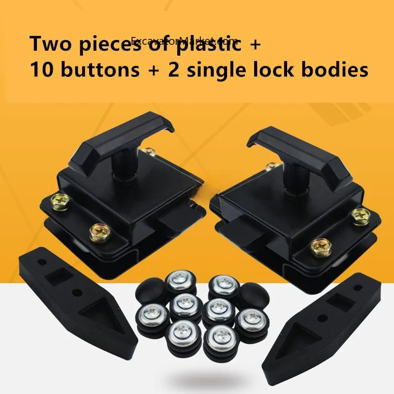 High Quality For Kato HD250 450 512 820-1-2-3 Front stop lower latch Front glass buckle lock excavator accessories