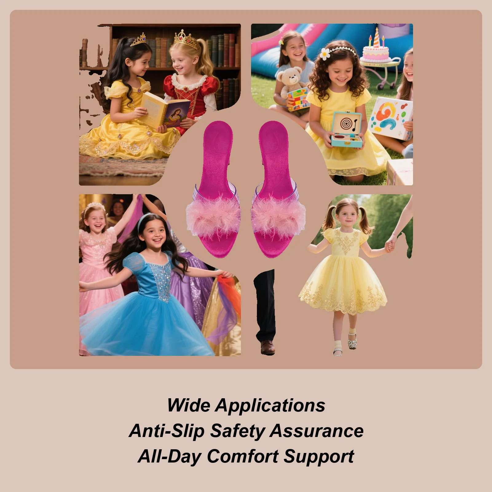 

Туфли принцессы для косплея, обувь с кристаллами, реквизит на высоком каблуке для косплея, для выступления на сцене, школьные игры, тематические мероприятия