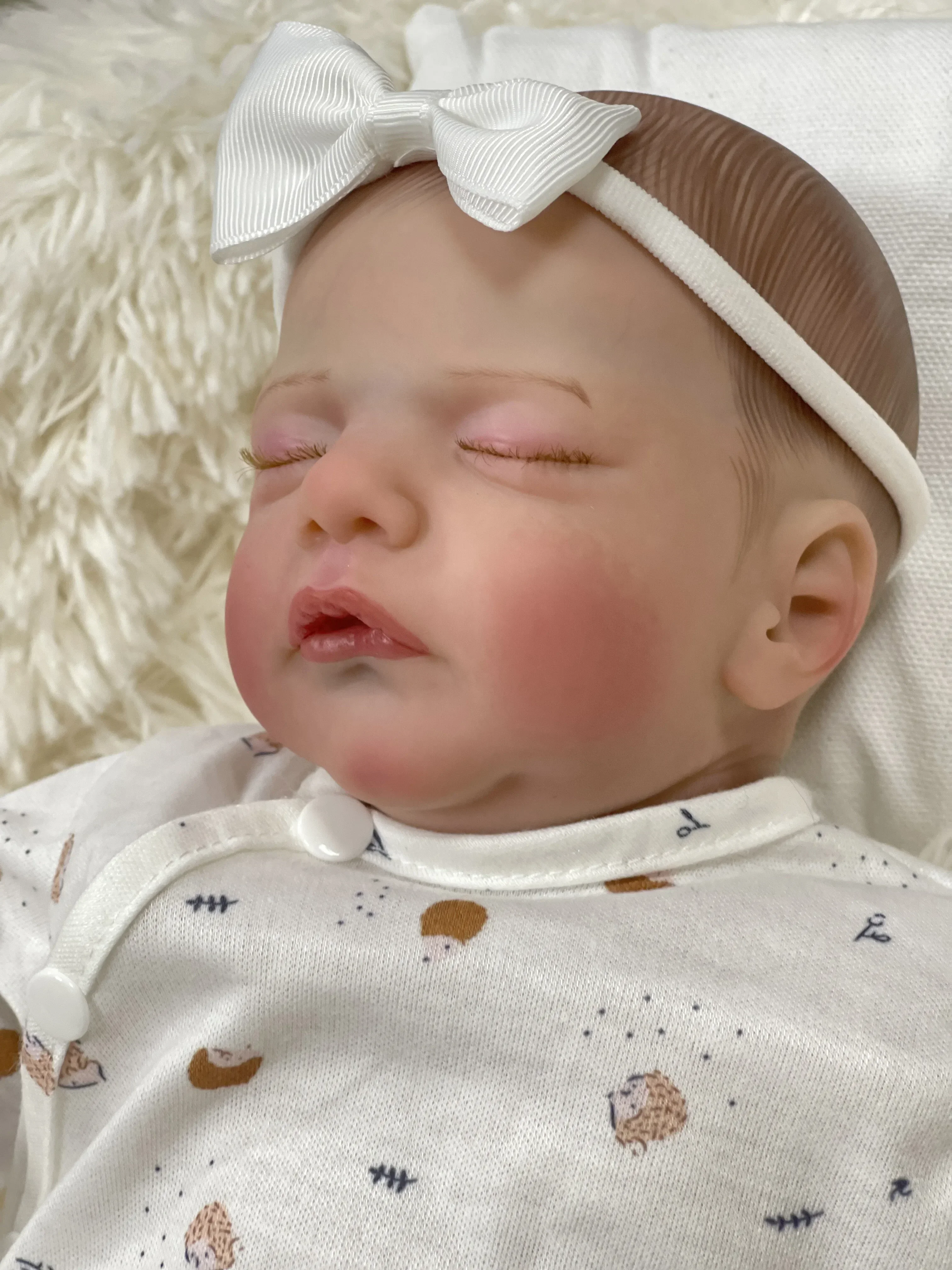 45CM Sam Lifelike Newborn 3D Skin Hand Detailed Painted Skin Visible Veins Reborn High Quality Doll bratz doll