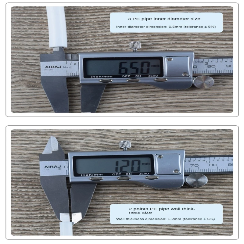 Tabung PE 3/8 inci (9mm) 50 beras rol penuh CKK putih PE pipa air pemurni air kelas makanan aksesoris Dispenser air