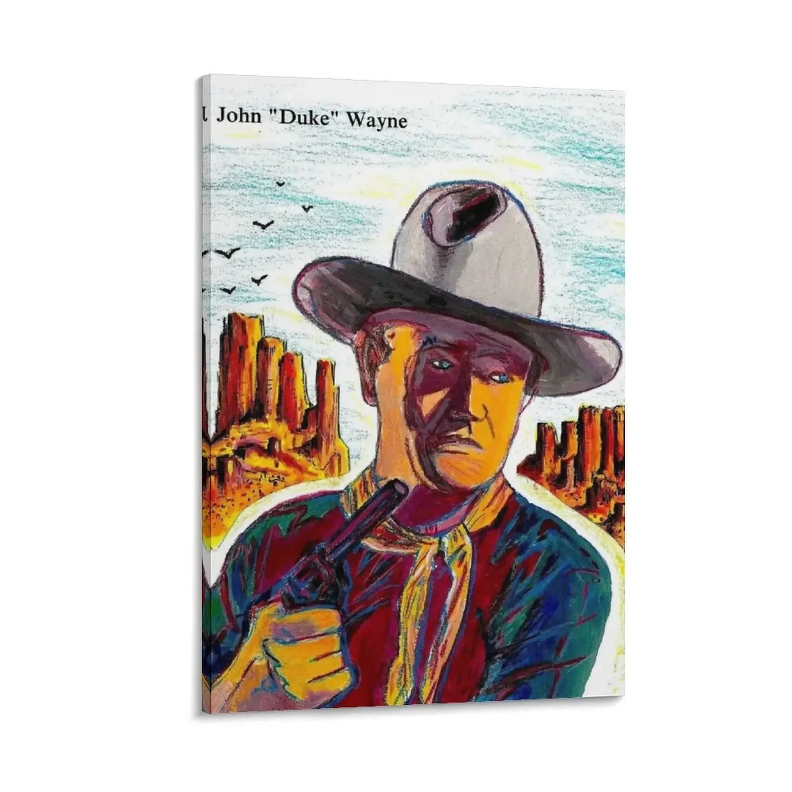 

JOHN WAYNE : Vintage Abstract Painting Print Canvas Painting Decoration for bedroom luxury home decor decorations for the room