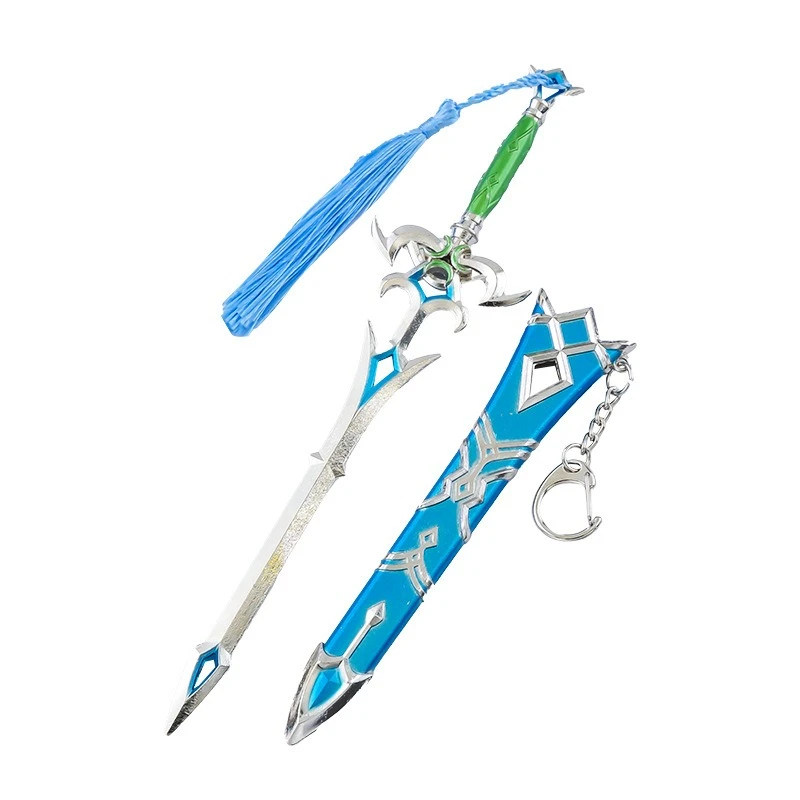 New 21cm Tears of The Kingdom Sword of Zora Anime Model Alloy Crafts Game Peripherals Collection Festival Gifts Toys Kids