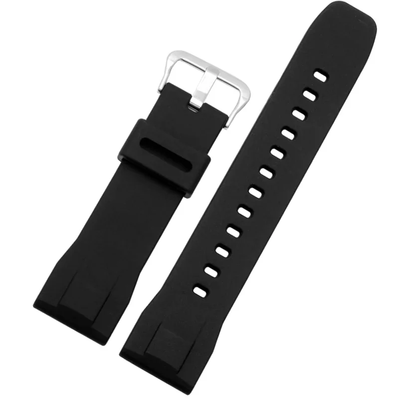 Silicone Watch Strap for Casio PRG-650 PRW-6600 Prg600 Protrek Series Mountaineering Waterproof Sweatproof Watch Band 24mm