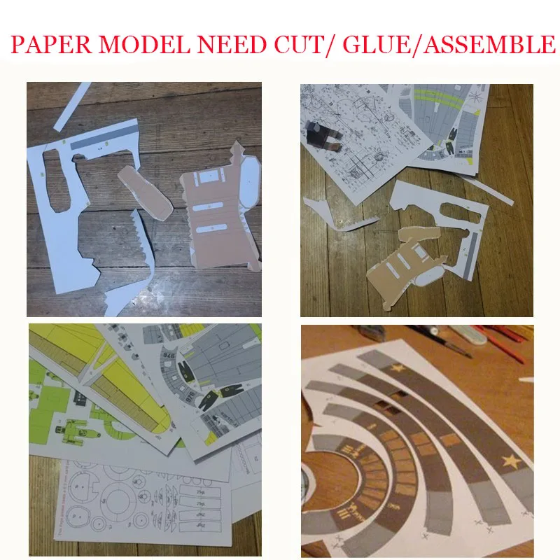 DIY Handgemachte 3D Papier Modell Paris Neue Brücke Gebäude