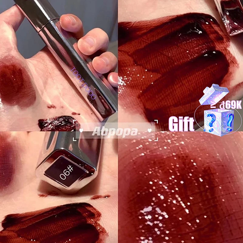 Der Floral Center Mirror Lipgloss ist hell und nicht fettig, feuchtigkeitsspendend und farbige Anzeige. Die Lippen sind wässrig