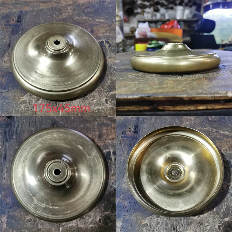 Big sizes of Brass desk lamp lampshade claw unpolished ceramic vase lid copper cover customizble DIY copper Lighting accessories