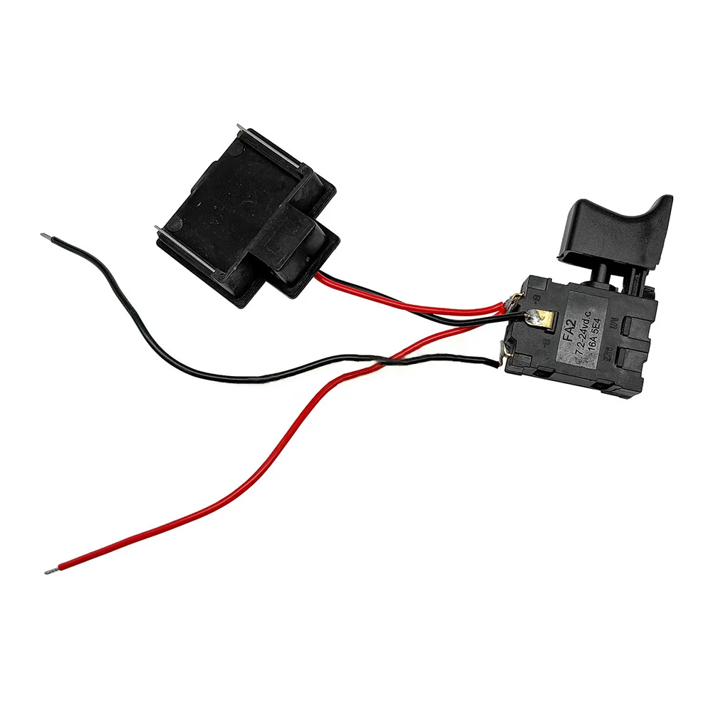 16A 5E4 Electric Drill Dustproof Speed- Control Push Button Trigger For Lithium Battery Switch Cordless Drill Switch DC 7.2V-24V