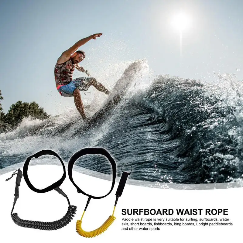 4.59ft Surfboard Waist Rope Surfing Safety Rope Belt For Surfing Beginner 120CM Water Sports Stand Up Paddle Board