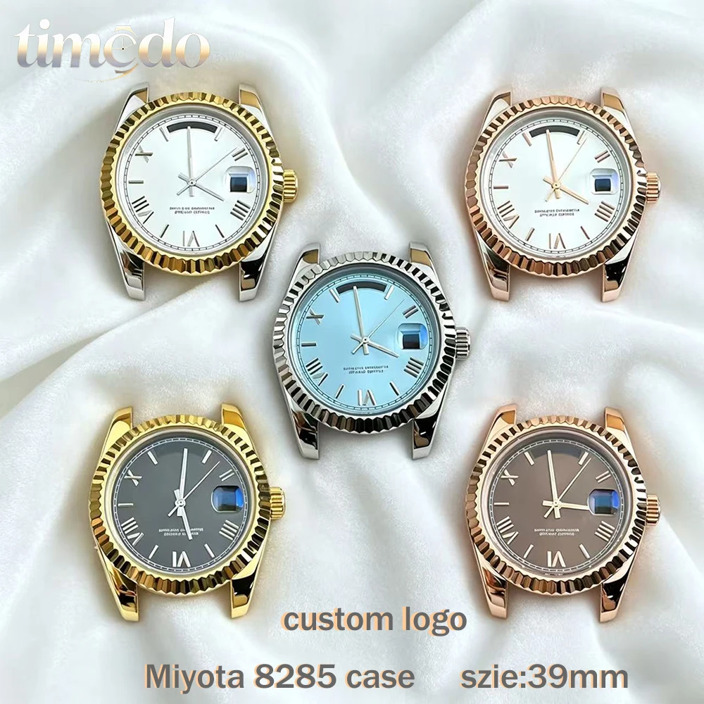 

Miyota8285 Case Men's Automatic Watch Stainless Steel Roman Case Customized LOGO 39mm High Quality Mechanical Watch