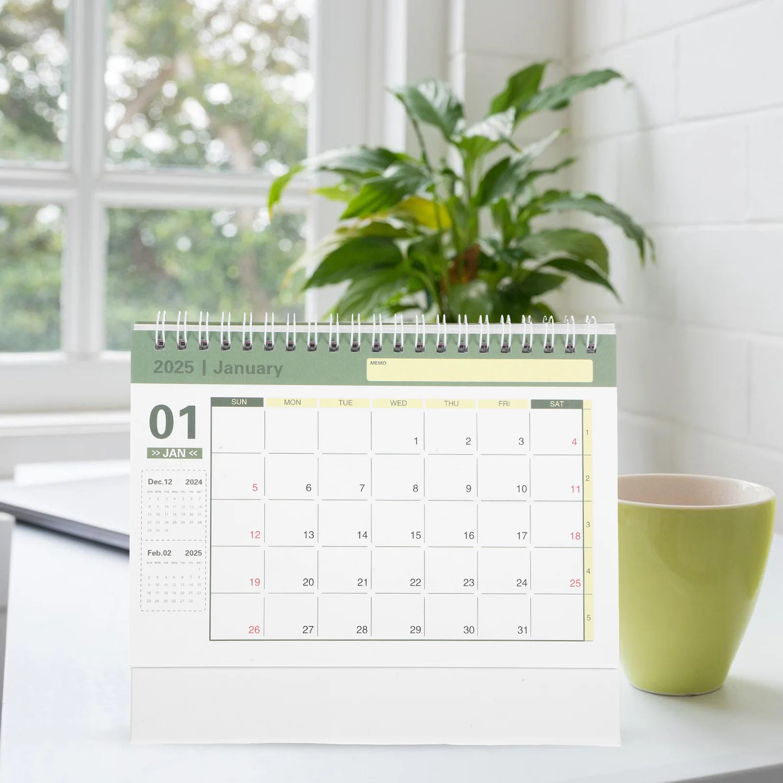 

English Version Desk 2025 Modern Standing Flip Calendar For Office Home Decor Monthly Organizer Household Tabletop Calendar