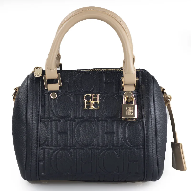 

Textured Leather Bucket Bag for Women,Minimalist Handle Bag with Top Zipper, Chic Spacious Shoulder Bag