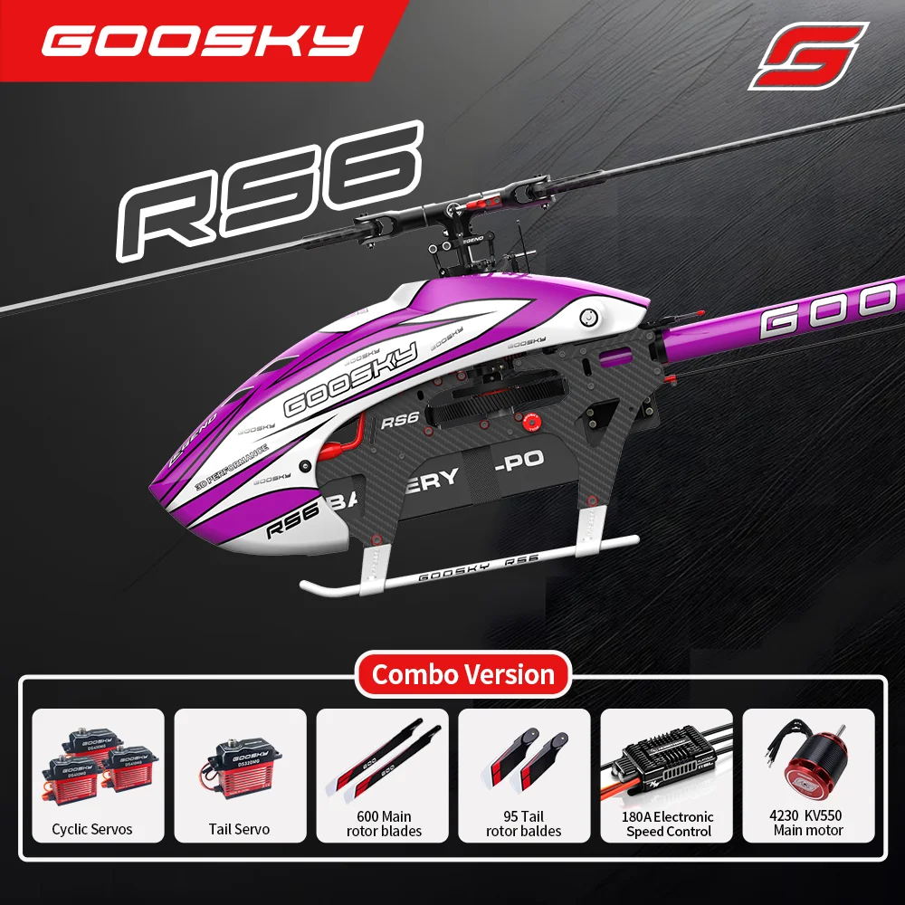 

Комплект безфлайбарного радиоуправляемого вертолета Goosky LEGEND RS6 600 BAF060007