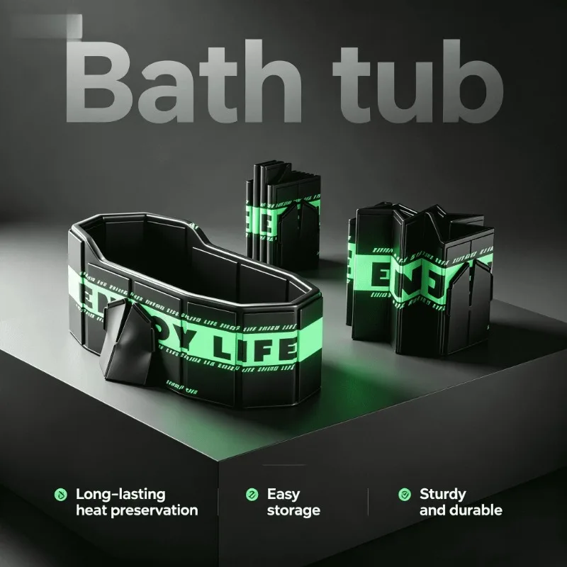 

Banheira Bebe Baignoire Banheira Portable Foldable Adult Ice Bath Tub Cold Therapy Recovery Soak Bathtub Spa Workout Relaxation
