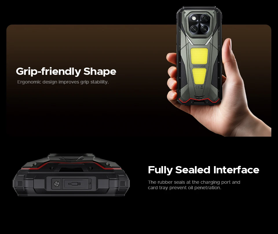 Global Version DOOGEE V Max Play 5G Projector Rugged Phone 6.78" 20500mAh Battery Dual Camping lights Dimensity 7300 NFC Phone