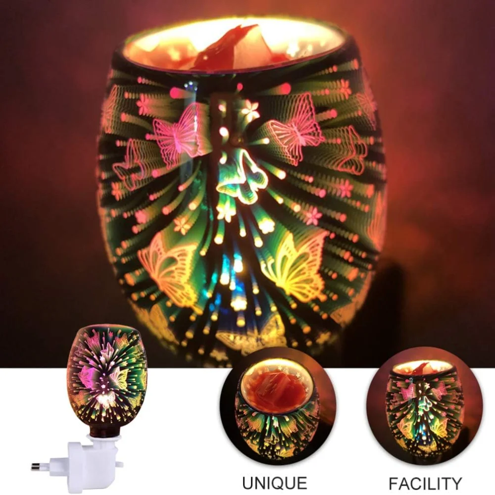 الشمع تذوب ضوء الموقد الشمع الموقد Melter للتوصيل العطر دفئا ثلاثية الأبعاد ستار شمعة دفئا دخاني الشمع سخان مصباح عطري fo