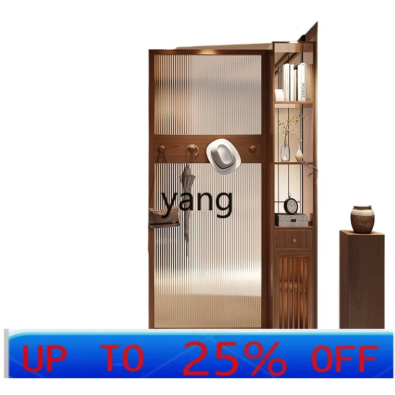 LH  living room household solid wood rack new Chinese entrance entrance cover hanging clothes