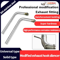 Stainless Steel 304 Refit Car Exhaust Pipe Hanger Steel Solid Hook 15cm Length Universal Suspension Muffler Accessories
