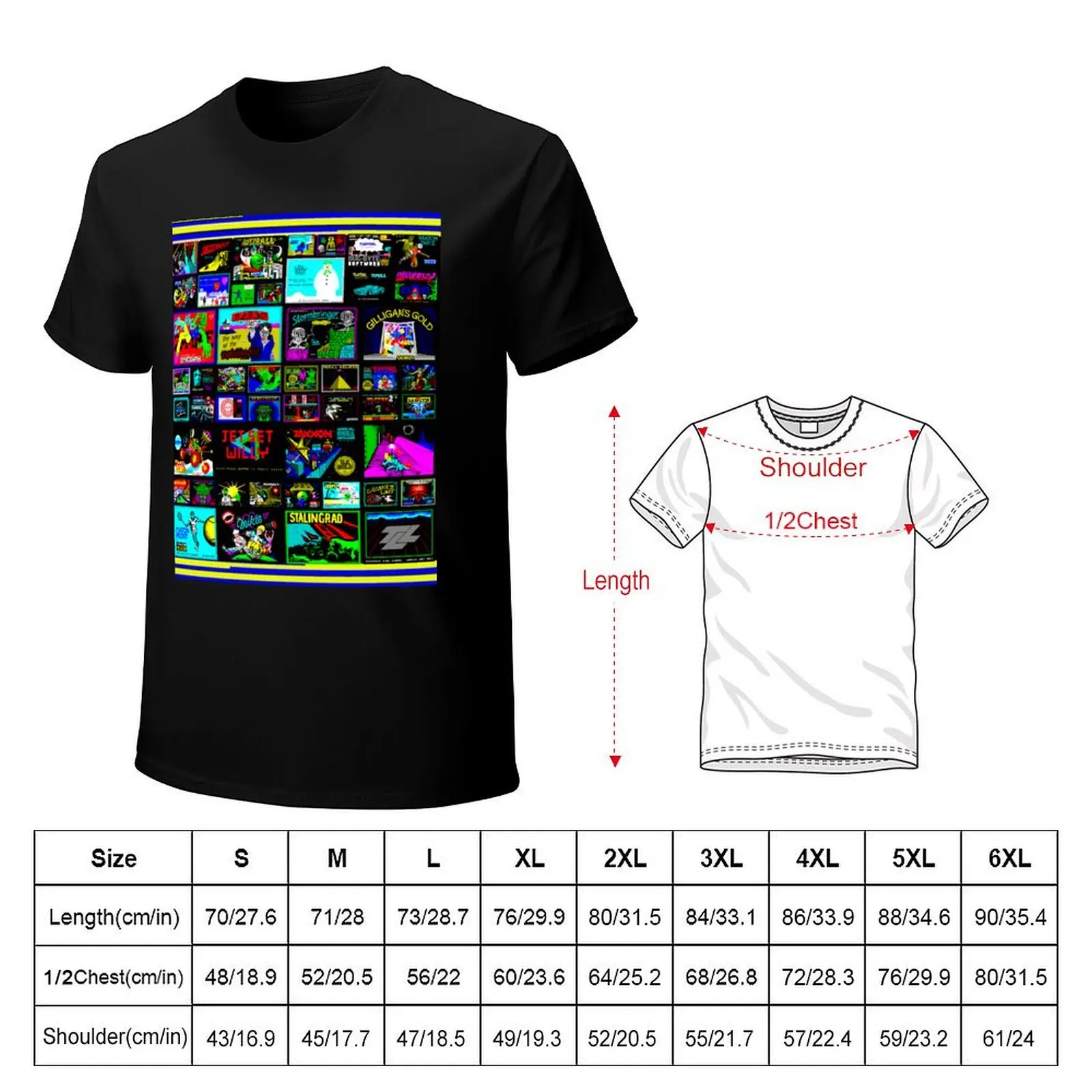 ZX Spectrum T-Shirt Game Loading Screens Part I T-Shirt cute clothes Blouse oversizeds hippie clothes