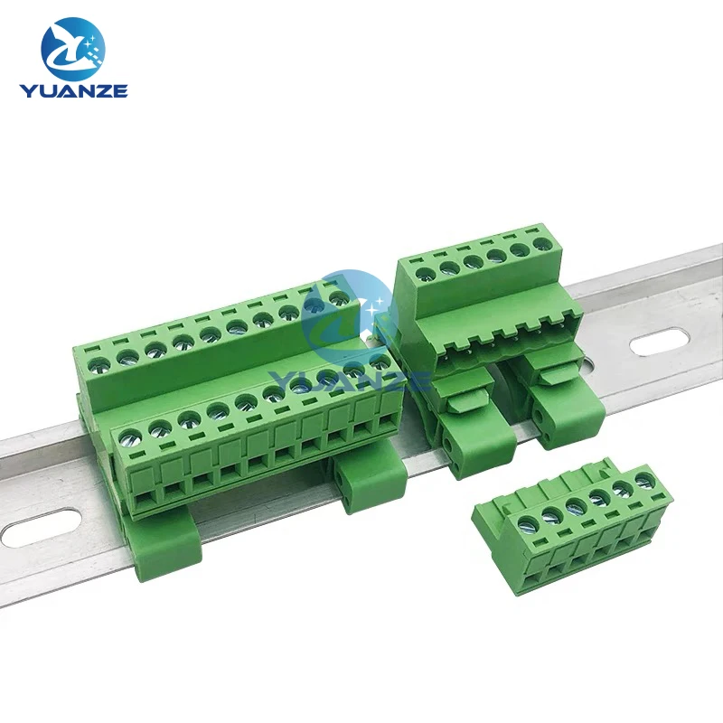 1 مجموعة 16p 2EDG-UKR-5.08mm المكونات في محطة الأسلاك 35 مللي متر دليل السكك الحديدية تصاعد المسمار محطة