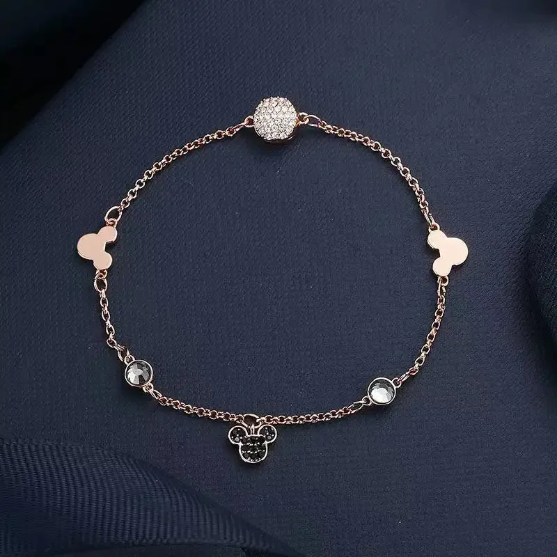 Disney 2024 New Fashion Mickey Women Bracelet Jewelry Luxury Brand Women Bracelet High Quality Trend Cute High Jewelry Gift