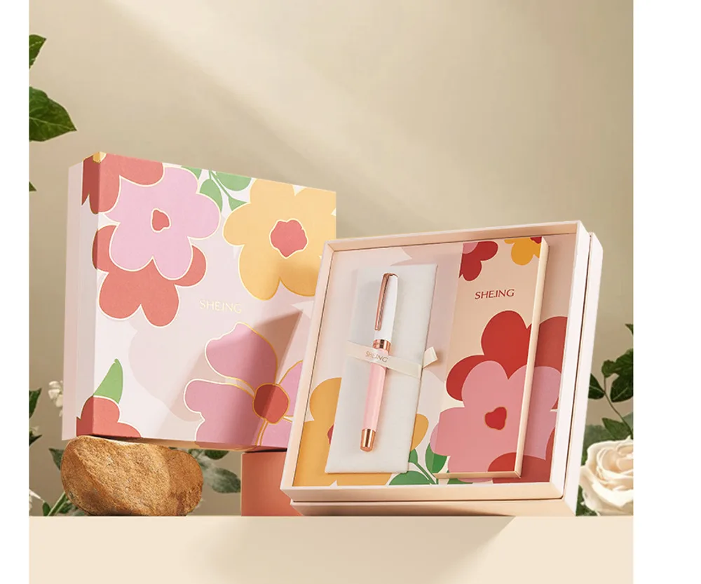 

S139 Цветочная мечта Ручка для подписи Подарочная коробка Пара Студенческая шариковая ручка Высококачественный подарок