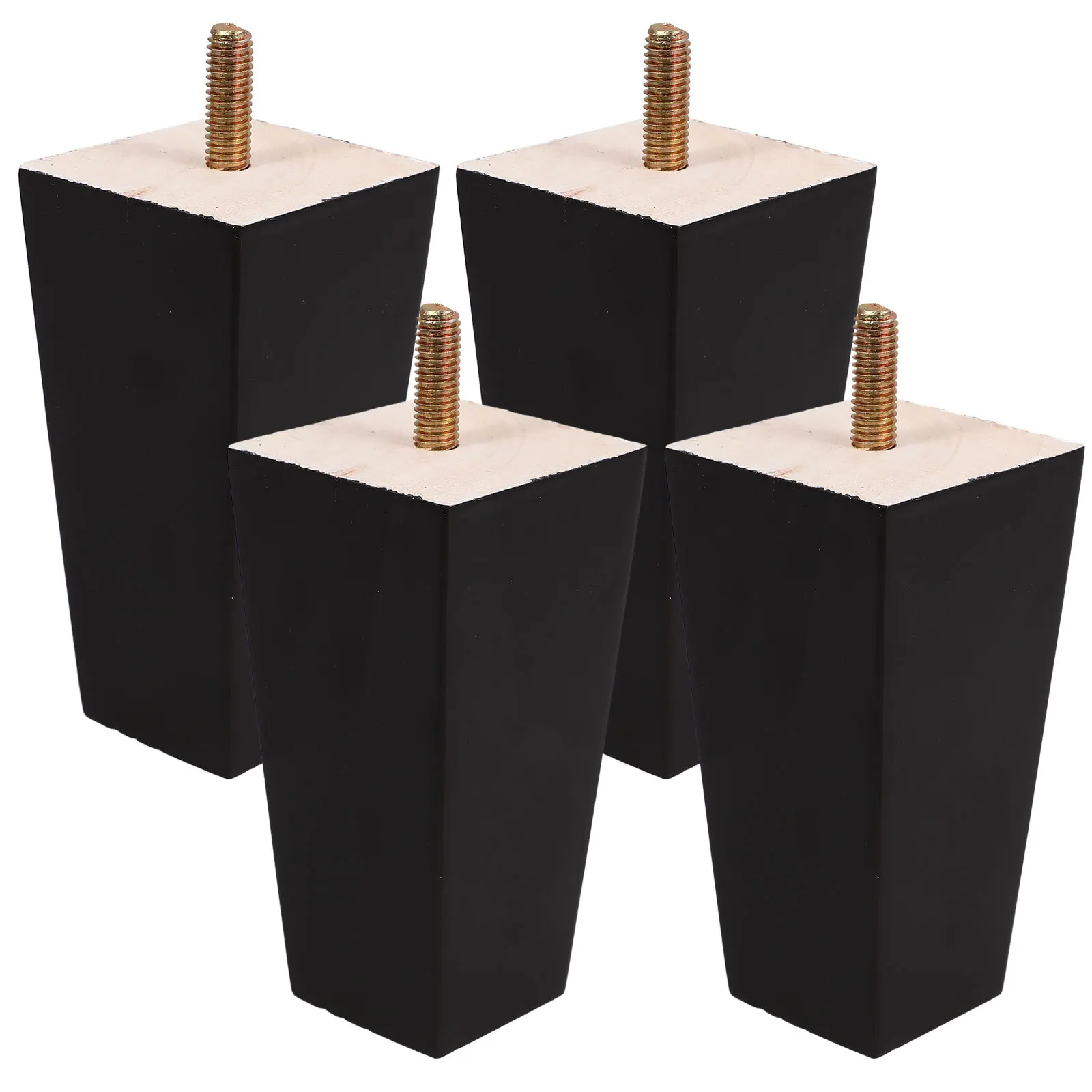

4pcs Furniture Legs Wood Replacement For Sofa Table Bed Cabinet Sturdy Hardwood Feet Modern Minimalist Design Home Decor Upgrade